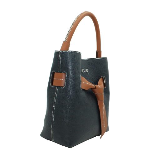 Alternative view of Bolso Hobo de Piel Granulada para Mujer