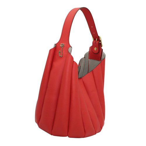 Alternative view of Bolso Mano Piel Pliegues