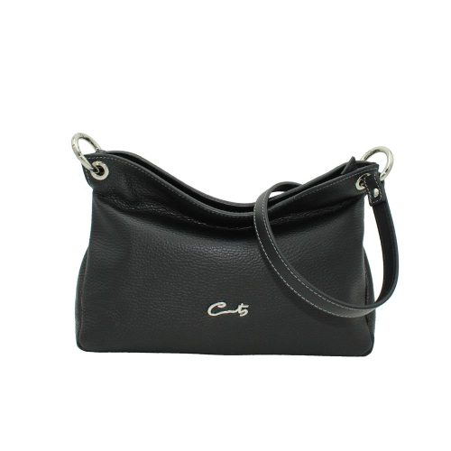 Bolso Bandolera con Cierre Cremallera - Negro