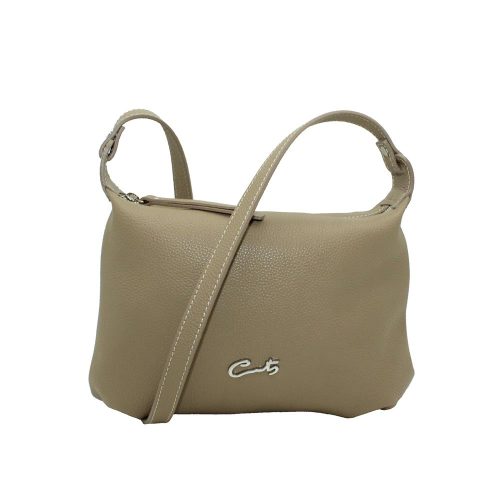 Bolso de Bandolera fabricado en Piel - Capuccino