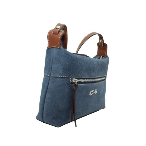Alternative view of Bolso de Bandolera en Piel Nobuk Combinado