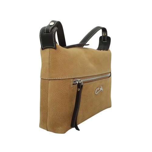 Alternative view of Bolso de Bandolera en Piel Nobuk Combinado