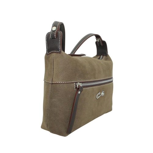 Alternative view of Bolso de Bandolera en Piel Nobuk Combinado