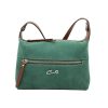 Bolso de Bandolera en Piel Nobuk Combinado
