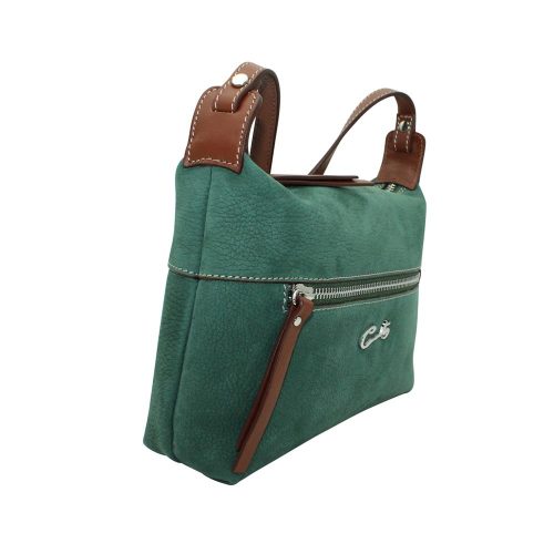 Alternative view of Bolso de Bandolera en Piel Nobuk Combinado