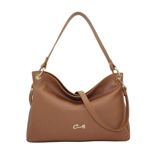 Bolso Hobo con Asa Media y Bandolera - Cuero