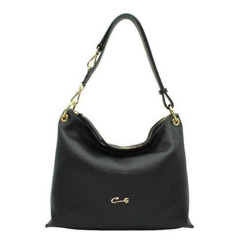 Bolso Hobo Asa con Dos Posiciones - Negro