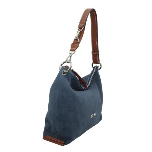 Alternative view of Bolso Hobo en Piel Nobuk Combinado
