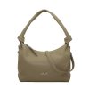 Bolso Hobo en Piel con Nudos en el Asa y Bandolera