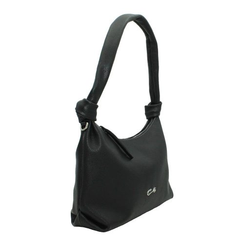 Alternative view of Bolso Hobo en Piel con Nudos en el Asa y Bandolera