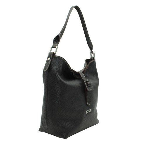 Alternative view of Bolso Hobo con Hebilla forrada en Piel