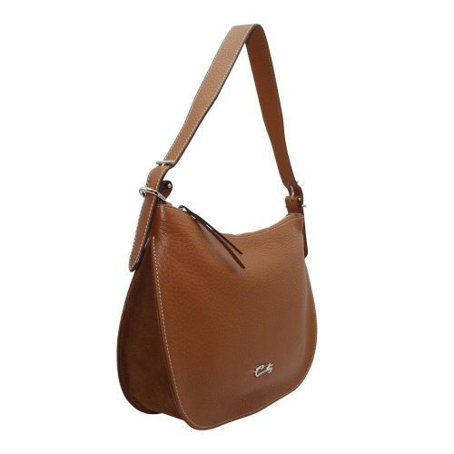 Alternative view of Bolso Hobo de Piel Combinada y con Bandolera