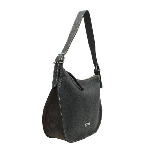 Alternative view of Bolso Hobo de Piel Combinada y con Bandolera